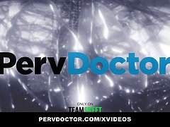Maddy May gets a hardcore treatment from kinky Doctor F with glasses