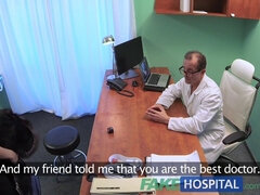 Czech nurse Eva Ann frees her pussy with a deep dicking in fakehospital reality clinic