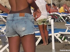 Bikini Cameltoe Milf Beach Voyeur HD Video