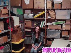 Amateur sucks cops balls and gets fucked for shoplifting