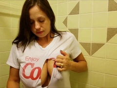 Huge milk cans, lengthy nips and raw tshirt torn off in the douche. Soapy funbags