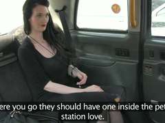 Euro babe Kitty gets banged hard in the backseat by the pervy cab driver