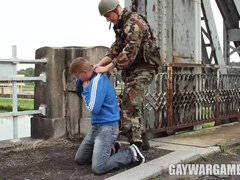 Gay soldier and straight twink - bdsm porn