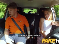 Fake Driving School Horny minx Alexis Crystal desires drivers cock