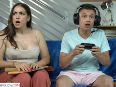 Busty Hot Tutor Gets Creampied By Gamer Guy