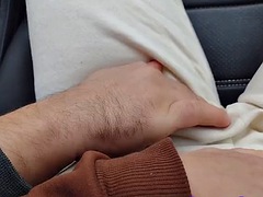 Touching the Uber drivers cock to see his reaction