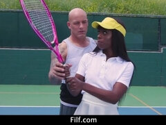 Tennis Babe Ana Foxxx Takes Anal Lessons From Coach