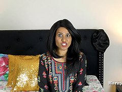 Tamil Lily Small Dick Humiliation - Horny Lily Takes it Solo in HD Porn