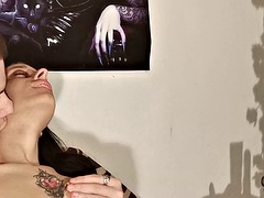 Neck fetish for tattooed slim teen slut part 1