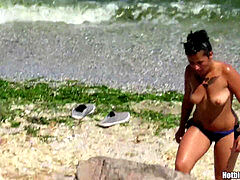 Topless Horny Beach ladies Tanning nude voyeur HD SPy Vid