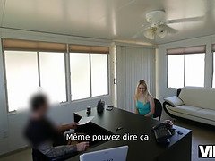 Allie Rae, the young blonde Czech teen, gets interviewed & fucked for cash