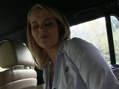 Pervy cab driver bangs super hot Licky in the backseat