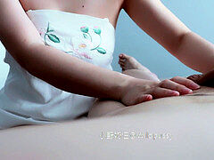 asian Wife double explosion handjob