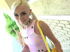 Teen Blonde Chloe gets destroyed by guy she met on dating site online