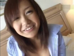 Sugar fluffy Japanese Nana Konishi featuring beautiful fingering sex video out of the house