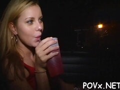 Crazy towheaded diva jessie rogers gargling and railing in fashion