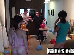 Cindy Jones & Jenny Anderson's steamy party with big tits and wild ass fucking