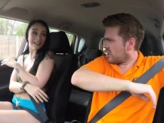 Chick takes off hotpants and rides instructor