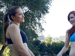Yoga Challenge turns into Hot lesbo hookup of 2 Insta Girls