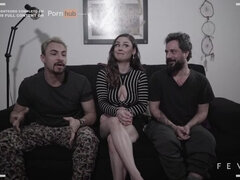 Interview with porn actors before a sexy hot menage (Trailer SEXTALK)