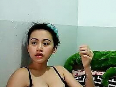 Asiatisch, Dildo, Filipina, Fingern, Orgasmus, Titten, Netzkamera