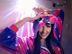 Dominatrix Nika in unicorn pajamas will tell and show you on her horn how you are going to jerk off today. Jerk off instruction