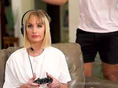 Taboo Gamer Girl lets her Step-dad fuck her