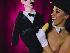 Puppet show turns into wild sex right on the scene
