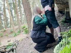 Risky Fuck In The Woods With Small Teen, Begs To Fuck And Suck My Cock And Then Swallows My Cum