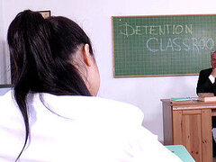 Schoolgirl-uniform, wooly, smooching