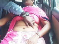 Voluptuous Telugu aunt seduces auto driver in a saree for a naughty car romp Part 2