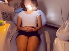 Naughty dental examination: kinky medical check-up for a young lady