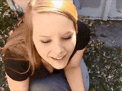 warm shamless teenager penetrate in a public park