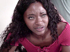 ebony girlfriend force to first anal hump by beau