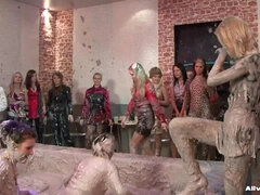 Group Mud Battle Rips Through The Club