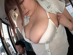 JAV - Sexual stimulation Saegusa Chitose jaw-dropping immense hooter on the bus/MAGURO-064