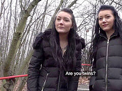 Public Agent Real Twins stopped on the street