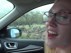 Victoria fucks you all day and eats your cum in the car.