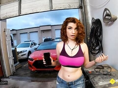 Annabel Redd Gets Her Pussy Wrecked In The Mechanic's Garage