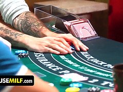 Mylf Croupier, Busty MILF, and Payne Preslee get frisky in Freeuse Casino