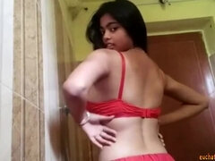 Desi Bangla BIG TITTIES sumaiya bathroom finger masturbation - Big jugs