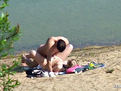 Real teen couple german beach voyeur fuck stranger