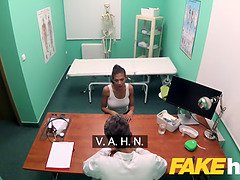 Heather Vahn, a petite Cali pornstar, loves getting pounded by the doctor in fake hospital