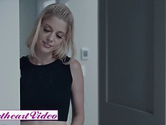 Stepsis Sophie Sparks & Charlotte Stokely share a bed and get naughty with each other in a steamy lesbian scene
