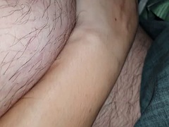 Stepmom almost caught her cheating husband jerking off her stepsons penis