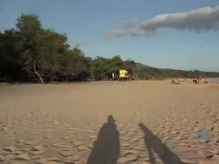 Amateur, Plage, Doigter, Hd, De plein air, Pov, Fumer