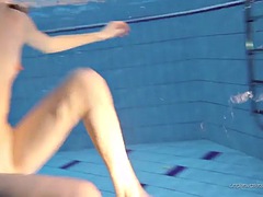 Nastya decided to do eroticism under water