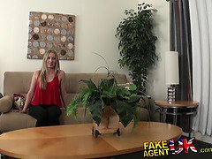 Blonde bombshell Midget seduces fake agent UK into hardcore porn casting