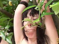 Fae Corbin, a young submissive, gets dominated in the backyard by Pascal White for Pascalssubsluts