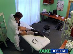 Billie Star, the busty slim patient, loves getting her tight pussy stretched by the doctor's hard cock